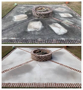 Fernandina Beach Florida Fire Pit Concrete Cleaning